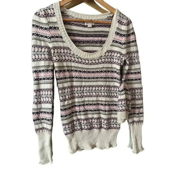 KAISLEY‎ Scoop Neck Rabbit Hair Sweater With Beanie NWT Size Small - Picture 1 of 6